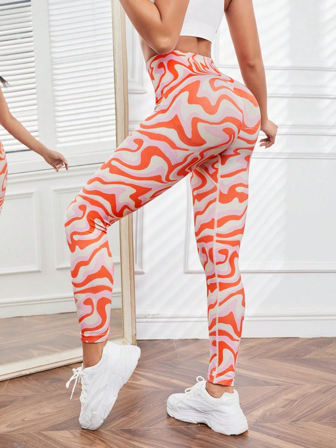 MAYA-MARBLE FIT LEGGINGS
