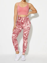MAYA-MARBLE FIT LEGGINGS