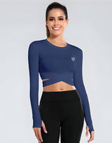 MAYA-FIT CROSS WAIST TOP