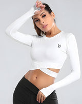MAYA-FIT CROSS WAIST TOP