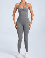 MAYA-HALTER FIT SUIT